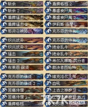 炉石传说新克苏恩战士卡组登顶攻略